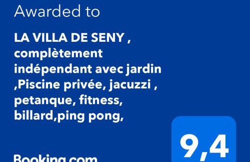 Tinlot House | LA VILLA DE SENY , villa de charme avec jardin ,Piscine nature, jacuzzi , petanque, fitness, billard,ping pong,