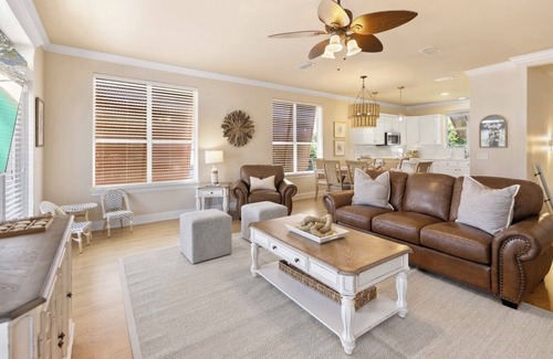 Summer Breeze House | Laguna Cove Pcb Beach Home 1 Block to the Beach, 1 Block to Mcguires! 5 Bedroom