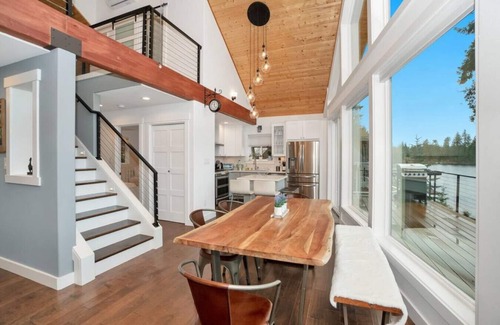 Warm Beach House | Lakefront Dreams Kayaks, Private Dock, Views!