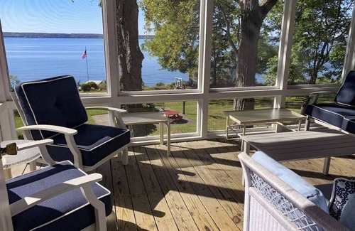 Town of Ledyard Apartment | Lakefront Home in the Heart of Aurora, Sunset Ready!