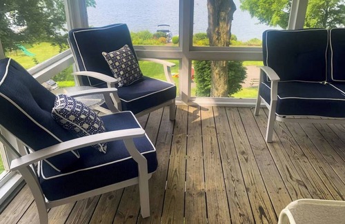 Town of Ledyard Apartment | Lakefront Home in the Heart of Aurora, Sunset Ready!