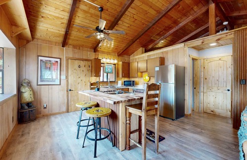 Bayfield House | Lakefront, neighboring cabins w/beautiful views, deck with views