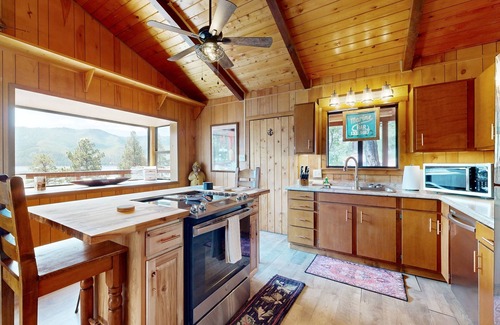 Bayfield House | Lakefront, neighboring cabins w/beautiful views, deck with views