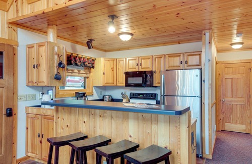 Presque Isle Cabin | Lakefront Presque Isle Cabin w/Private Dock