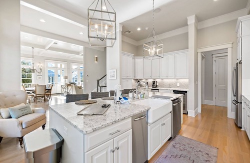 Rosemary Beach House | Large Pool, Luxury 6BR Home South of 30a on Boardwalk F in Rosemary Beach, 2 Minutes from Dining