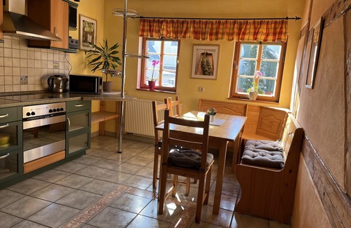 Großhartmannsdorf Apartment | Large vacation apartment in the Erzgebirge with 3 bedrooms and garden area