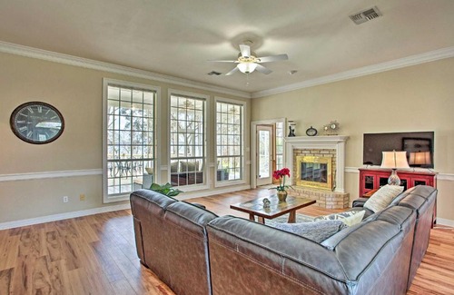 Coffee City House | Large Waterfront Lake Palestine Home with Deck, Dock