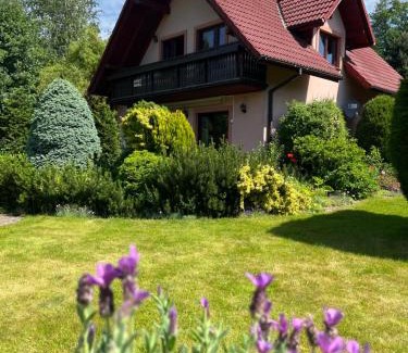 Brenna House | LAWENDOWA PRZYSTAŃ - dom nad rzeką - Brenna, 10 osób, sauna, balia z jacuzzi, ogród, plac zabaw