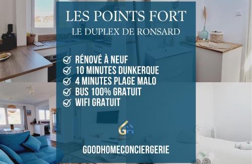 Rosendael Apartment | *Le Duplex de Ronsard*Plage et Centre-Ville