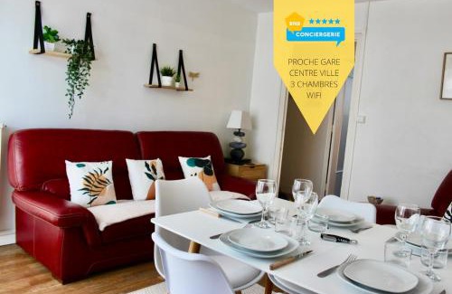 Faubourg-Raines Apartment | LE LOGIS DE L'ARQUEBUSE GARE, Centre ville et Cité Gastronomique