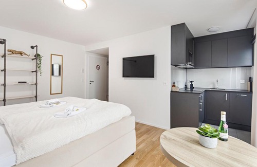 St. Gallen Apartment | Lehnstrasse Studios by VISIMO - Stylish, Smart, Connected