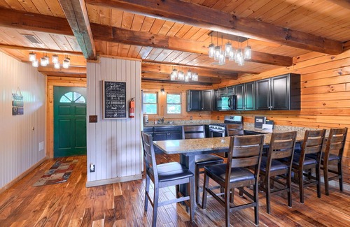 Rockbridge Cabin | Lodge and carriage house with 7 combined bedrooms, ponds and private pool! Across from State Forest!