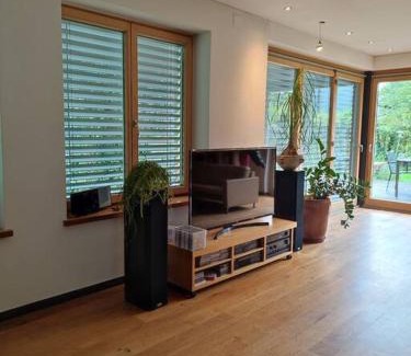 Lustenau Apartment | Loft mit Kamin und Whirlpool