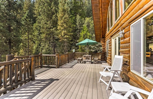 McCloud Cottage | Log Home on 60 Private Acres By Mt Shasta Ski Park