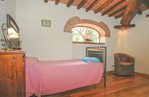 Ortignano Raggiolo House | Look forward to a fantastic view of the countryside on vacation in this appealing vacation home with