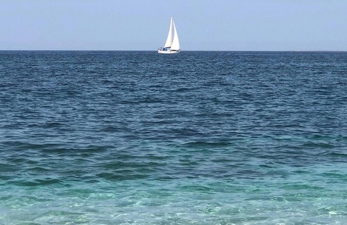 Torpe Apartment | Look forward to a beautiful view of the countryside in this vacation home!