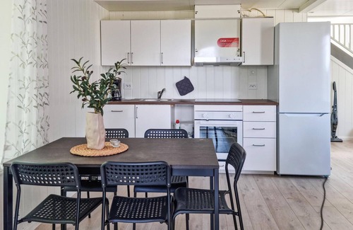 Risor House | Look forward to a great time with the family in this vacation home with fjord view!