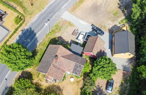 Risor House | Look forward to a great time with the family in this vacation home with fjord view!