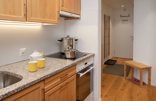 Falera Apartment | Lovely apartment for 4 guests with pool, WIFI, TV, balcony and panoramic view