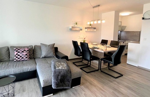 Loffingen Apartment | Lovely apartment for 4 guests with pool, WIFI, TV, balcony and panoramic view