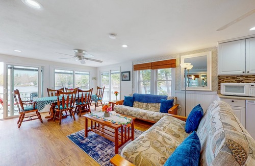 South Sanford House | Lovely lakefront home with deck, fire-pit, grill, private dock & pet friendly