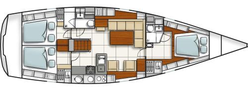 Sete Boat Rental | LUNA BAY, voilier 3 cabines 2 sdb en ville