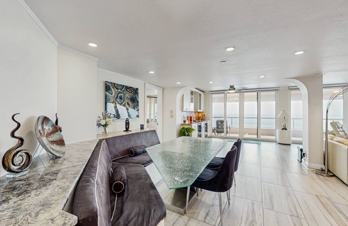 Sand Key Condo | Luxe penthouse with balcony, sweeping views, heated pool, spa, hot tub & gym