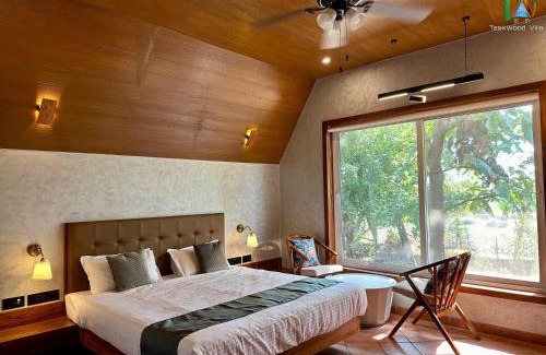 Alibaug Villa | Luxurious 3BHK W/Pool Teakwood Villa By Gemstone Hospitality