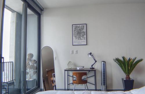 Cuauhtemoc Apartment | Luxurious Master Suite with Awesome View, Jacuzzi, GYM & Balcony