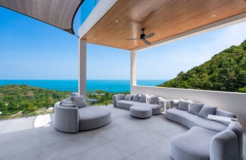 Choeng Mon Villa | Luxurious 5-bedroom villa in Plai Laem with sea views, saltwater pool, and daily maid service