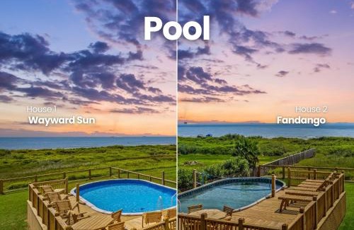 Crystal Beach House | Luxury Beachfront Escape 2 Homes, Pools & Hot Tubs