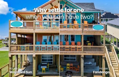 Crystal Beach House | Luxury Beachfront Escape 2 Homes, Pools & Hot Tubs