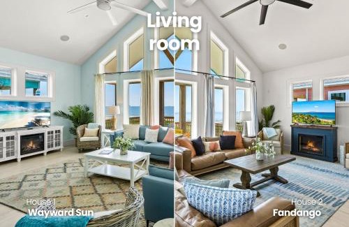 Crystal Beach House | Luxury Beachfront Escape 2 Homes, Pools & Hot Tubs