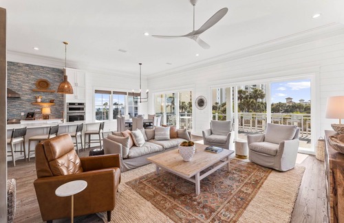 Gulf Pines House | Luxury Home with Private Beach Access a Private Pool, Golf Cart and More!