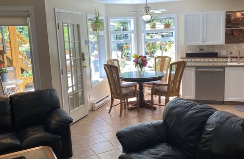 Shawnigan Lake House | Luxury suite with all the amenities of home waiting for you to relax and unwind.