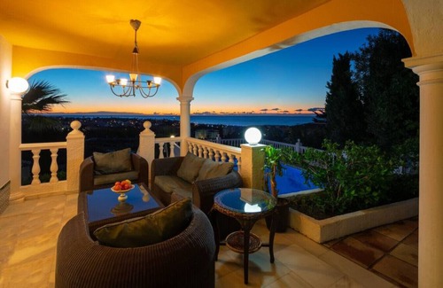 Mijas Villa | Luxury Villa with Heated Pool, Stunning Sea Views & Near Beach