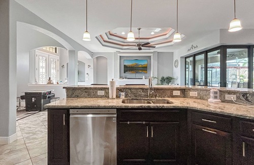 South Gulf Cove House | Luxury Waterfront Home With Private Heated Pool & Hot Tub Near Beaches