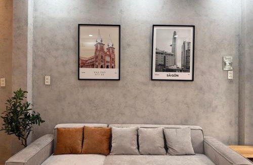District 1 House | LYLAC Home Saigon CoGiang - Tranquil City Center Wabi Sabi 3BR Townhouse in D1
