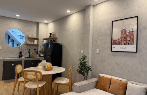 District 1 House | LYLAC Home Saigon CoGiang - Tranquil City Center Wabi Sabi 3BR Townhouse in D1