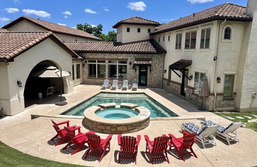 Lower Basin Lake Travis House | Magnificent Estate with HEATED pool, Across from Lake Austin