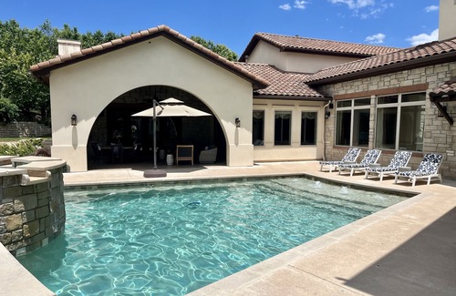 Lower Basin Lake Travis House | Magnificent Estate with HEATED pool, Across from Lake Austin