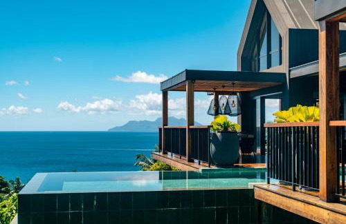 Glacis Villa | Maison Gaia Seychelles, unobstructed views over the ocean and into the sunset