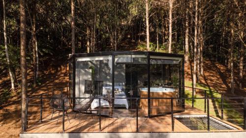 Pomerode Ski Chalet | Maravilhosa Cabana de Vidro de Luxo na Natureza