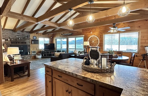 Newport House | “Margie” Sacheen Lakehouse with Private Dock and Beach