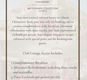 Chinatown Hotel | Maxwell Reserve Singapore, Autograph Collection