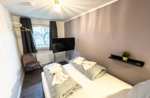 Mittelfeld Apartment | Messewohnung für 4 Gäste mit kostenlosem Parkplatz