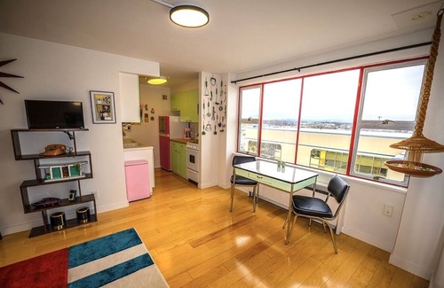 Downtown Anchorage Apartment | Mid Century Retro Top Floor Studio in Downtown Anchorage with Views
