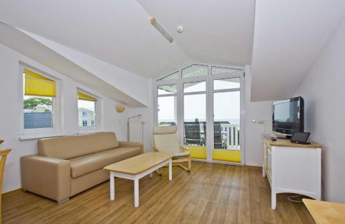 Gohren Apartment | mit Meerblick und Balkon, gratis Nutzung vom AHOI Erlebnisbad und Sauna in Sellin - Meeresblick FeWo 16