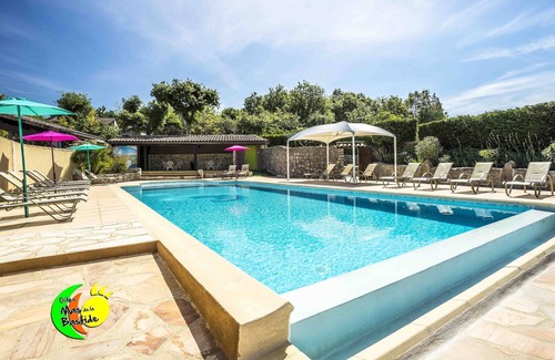 Joyeuse House | Modern gîte, Swimming pools, Playground, Enclosed village with trees