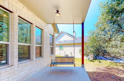 Spicewood House | Modern home with foosball table, backyard lounge & pool - close to the lake